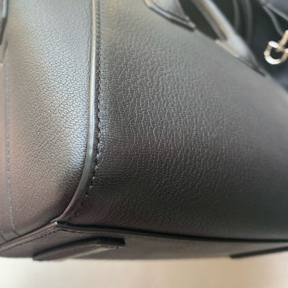 Mini antigona in black sugar with silver hardware - Picture 9 of 12